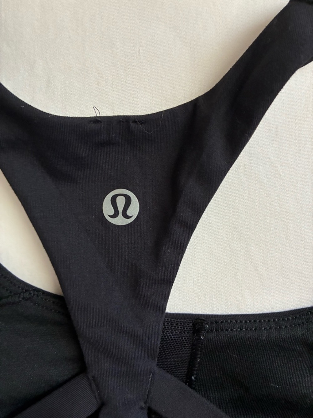 Lululemon Energy Sport Bra Womens Black SZ 6 Crossback - Picture 3 of 4